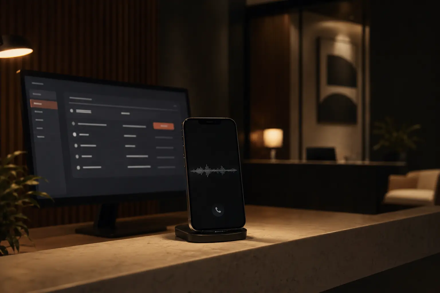 An after-hours call handled by The Med Forge AI receptionist