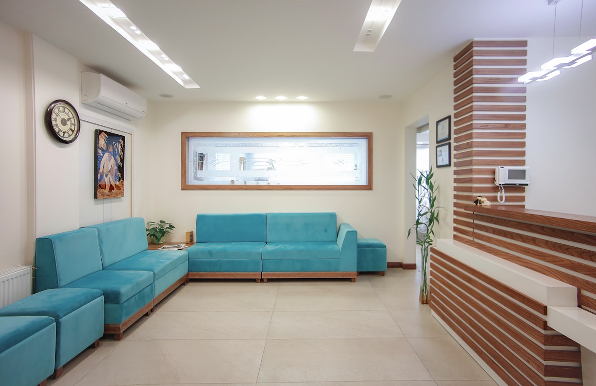 Bright, friendly practice waiting room